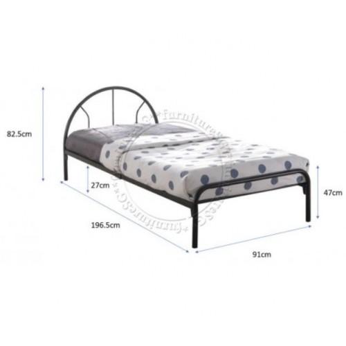 Bundle C : Single Metal Bed frame & Foam Mattress